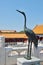 Statue of a bird heron, stork in the Forbidden City, Beijing, China