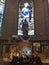 Statue of blessed mother Inside Basilica shrine of Saint Mary in Wilmington North Carolina United States