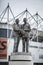 Statue of Brian Clough and Peter Taylor outside Derby County FC