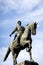Statue of the bronze horseback rider