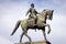 Statue of the bronze horseback rider