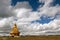 A statue of Buddha around the Yarchen Gar Yaqen Orgyan Temple