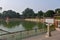 Statue of the Buddha meditating under the protective hood of the snake king of the lake, Muchalinda Sarovar, Mahabodhi Temple