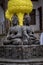 The statue of Buddha at Swayambhunath, Kathmandu, Nepal