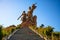 Statue called Monument of the African Renaissance located in Dakar, Senegal