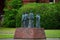 Statue on Campus of the Willamette University in Salem  the Capital City of Oregon