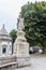 The statue and Capela do Descimento, Terreiro de Moises Santuario do Bom Jesus do Monte, Good Jesus of the Mount sanctuary, Tenoes