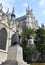 Statue of cardinal Mercier near st. Michaels and st. Gudula cathedral in Brussels