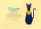 Statue cat egypt - goddess Bastet. Egyptian idols