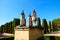 Statue of Catholic Kings and Columbus in Alcazar, Cordoba