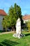 Statue in the center of the town Oravita, Banat, Transylvania, Romania