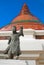 Statue of Chinese god at phra pathom chedi Temple