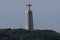 Statue of Christ the King with arms open to the City of Lisbon, Portugal