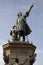 Statue of Christopher Columbus in Plaza Colon. Santo Domingo. Dominican Republic.