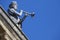 Statue on the Clarendon Building in Oxford