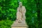 Statue of composer Bedrich Smetana well lit
