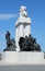 The statue of Count Istvan Tisza de Borosjeno et Szeged next the Hungarian Parliament Building, Budapest.