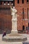 The statue in the courtyard of the Castello Sforzesco