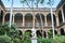 Statue in courtyard in Havana, Cuba