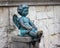 Statue of cupid boy, eros fountainStatue of cupid boy, eros fountain on the Piazza Square in Georgia