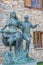 Statue of a dancing couple in front of the Casa de la Vall at Andorra la Vella