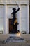 Statue of the defiant Chelsea pensioner in London,UK.