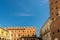 Statue di Dante Alighieri, Loggia del Consiglio lodge, Palazzo Podesta and Palazzo di Cansignorio