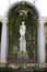 The statue of Diana in the Diana`s Atrium. Lake Maggiore, Isola Bella, Italy.