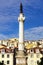 Statue of Don Pedro IV at Rossio Square in Lisbon, Portugal