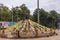 Statue of dr. B.R. Ambadkar on his roundabout, Vijayapura, Karnataka, India