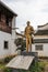 Statue of Dr. Hu Shi at his former residence in Jixi