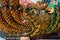 Statue of a dragon decorated with colorful glass mosaic, Wat Prathat Doi Suthep, Chiang Mai province, Thailand