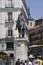 Statue equestre of Carlos III from Puerta del Sol Square of Madrid City. Spain