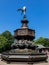 Statue of eros with fountain in Sefton Park Liverpool Merseyside August 2019