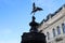 The statue of Eros in Piccadilly Circus, London