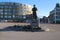 Statue of fishermans wife at the coast of Scheveningen close to The Hague,to remember all fishermen which never came back to home.