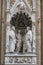 Statue of the Four Crowned Saints in the Tabernacle in the Exterior Perimeter of the Church of Orsanmichele in Florence, Italy