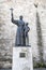 Statue Fray Junipero Serra with indian boy