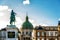 Statue of Frederick V at the centre of the Amalienborg Palace Sq