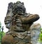 a statue in front of the Bajra Sandi monument, bali 22th2021