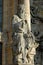 Statue in front of the Gloria portal - Santiago de Compostela