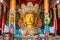 Statue of Future Buddha or Maitreya Buddha in Thiksey Monastery in Leh-Ladakh, Kashmir