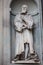 Statue of Galileo Galilei at the courtyard of the Uffizi Gallery in Florence