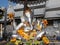 Statue of Ganesh god outside the Wat Sri Suphan, known as the Silver Temple, in Chiang Mai, Thailand. It was built and decorated