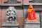 Statue Of Ganesha and Hamunan Outside Sundari Chowk in Patan Durbar Square, Nepal