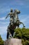 The statue of Georgios Karaiskakis on a horse near the Panathenaic Stadium in Athens. He was a famous Greek military commander