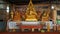 The statue of the Golden Buddha in the temple. Pattaya. Thailand.
