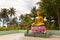 Statue of golden Buddha in Thailand