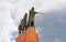 Statue of Grand Duke Gediminas on Cathedral Square in Vilnius