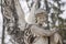 Statue on grave in the old cemetery